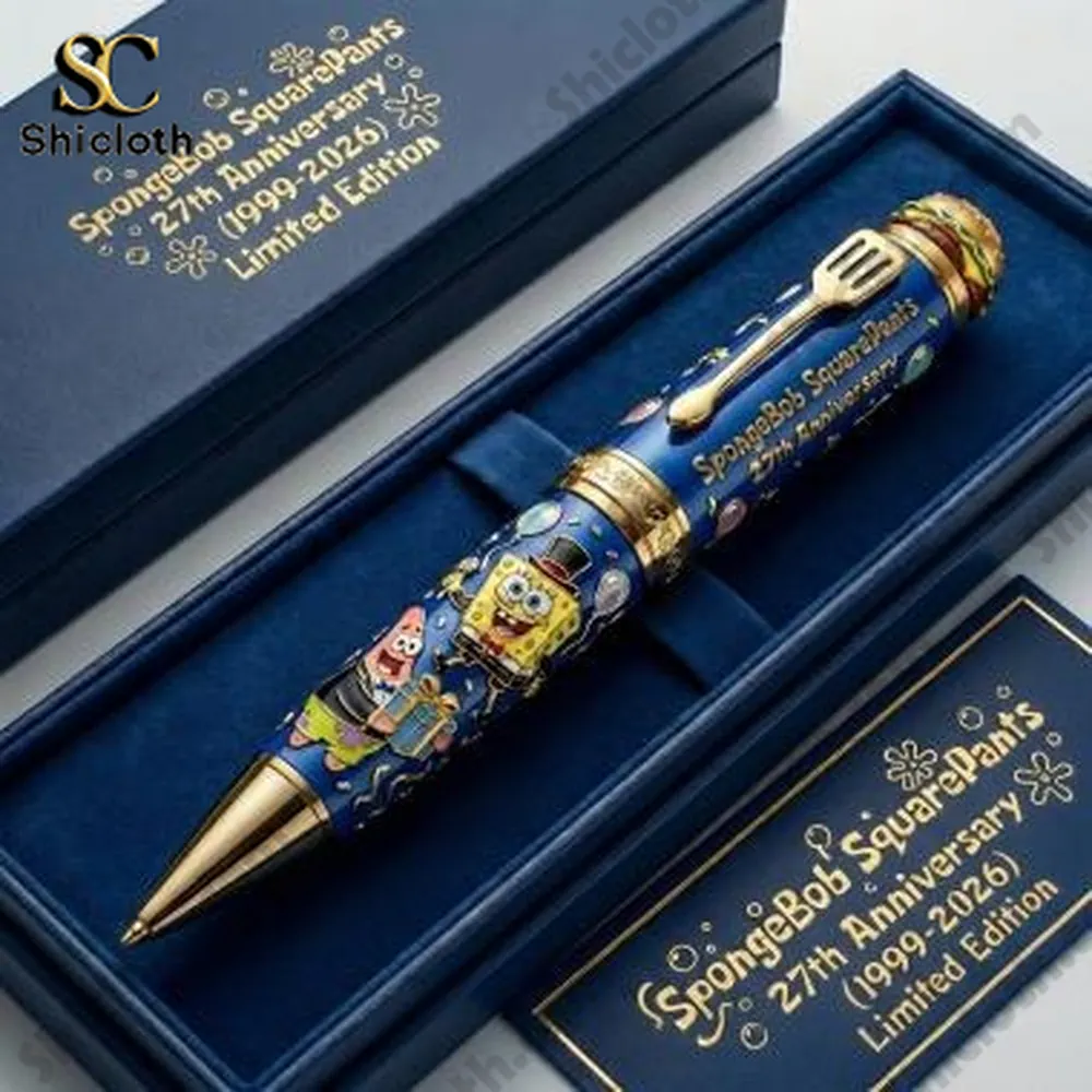 SpongeBob themed pen displayed in gift box!