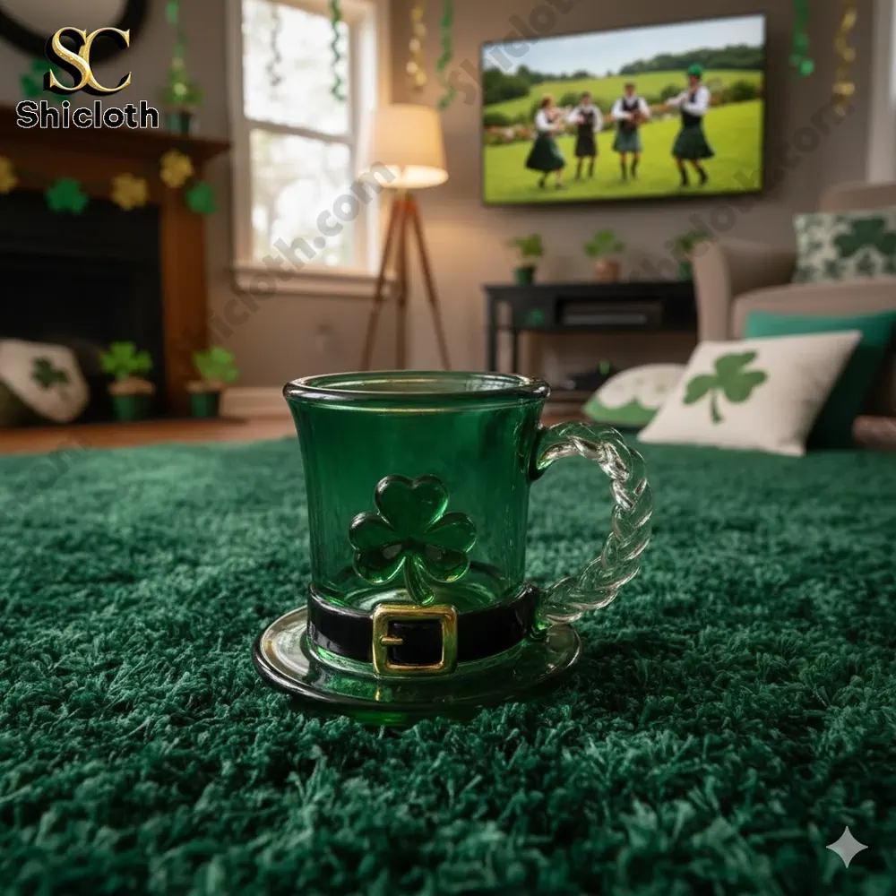 St. Patrick?s Day Leprechaun Hat Whiskey Glass Mug