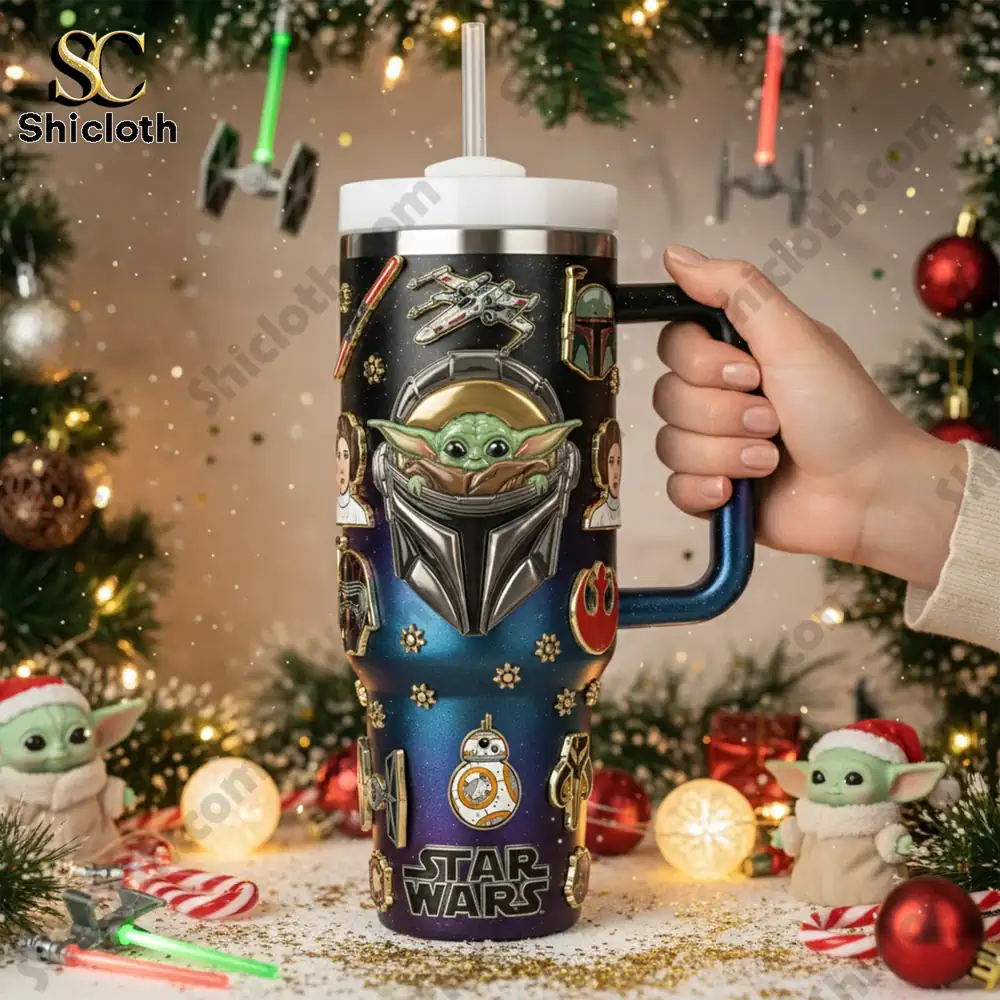 Alternative view of Star Wars Baby Yoda Tumbler With Handle