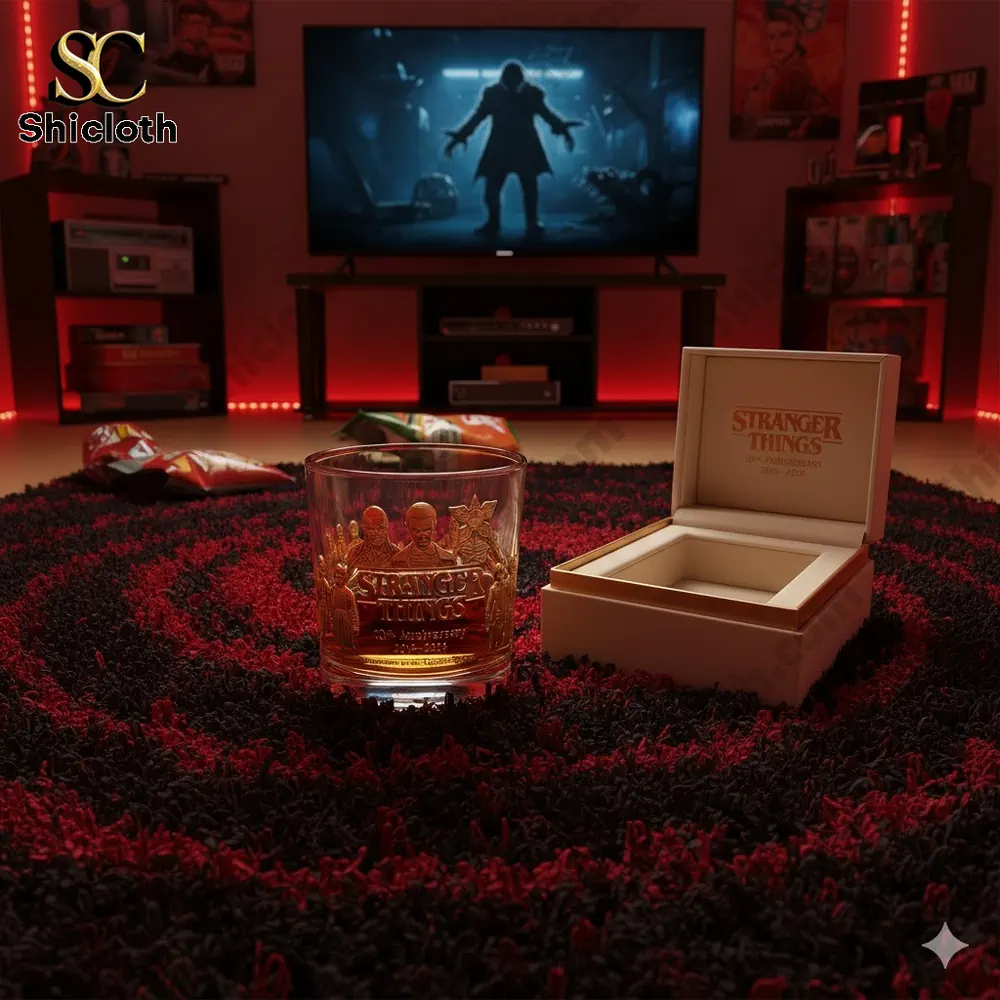 Stranger Things 10th Anniversary Whiskey Glass