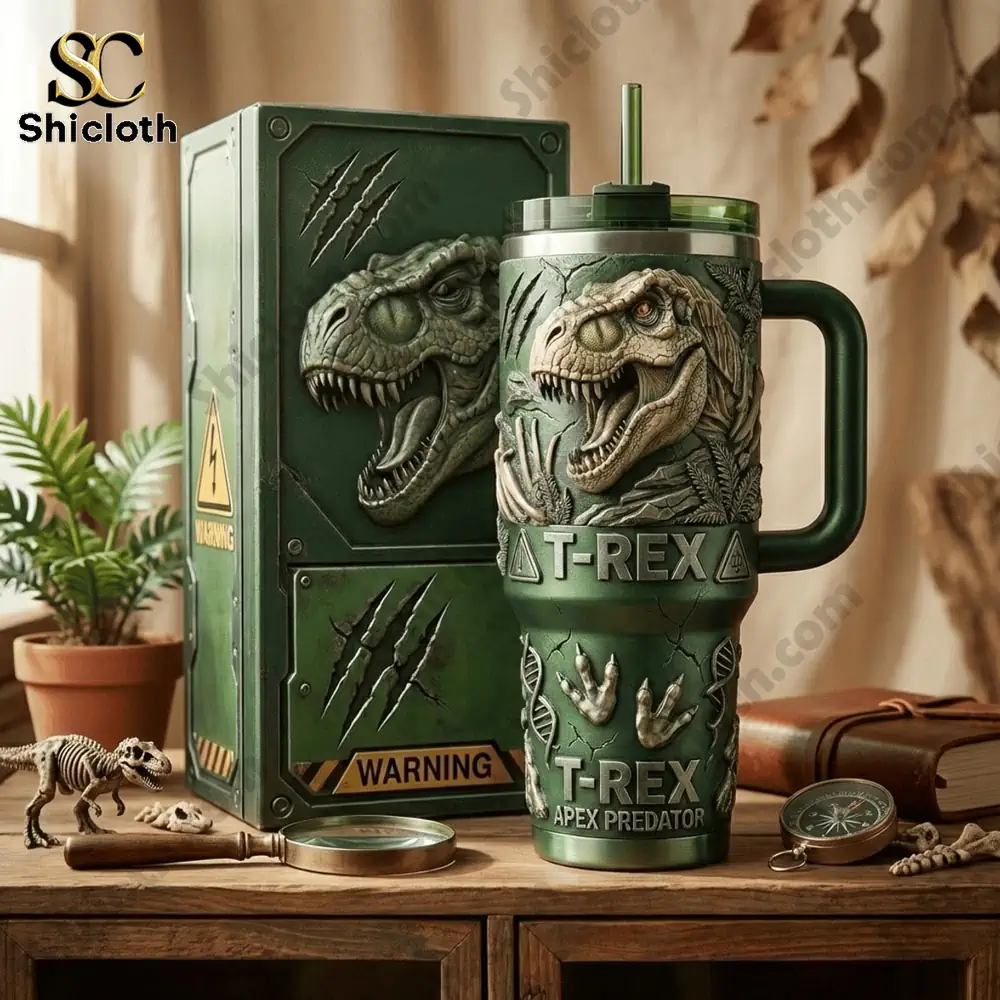 Alternative view of T Rex Apex Predator Tumbler Cup