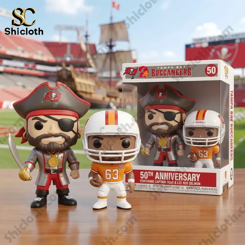 Alternative view of Tampa Bay Buccaneers 50th Anniversary Commemorative Pop Figure Doll (1976-2026)