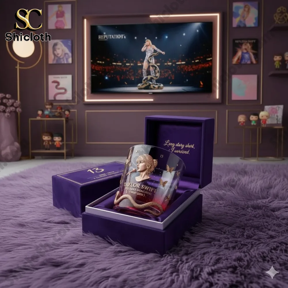 Taylor Swift The Eras Memorial 1989-2026 Whiskey Glass