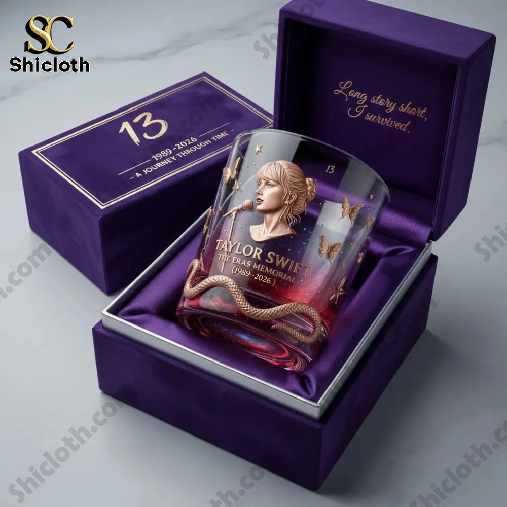 Alternative view of Taylor Swift The Eras Memorial 1989-2026 Whiskey Glass