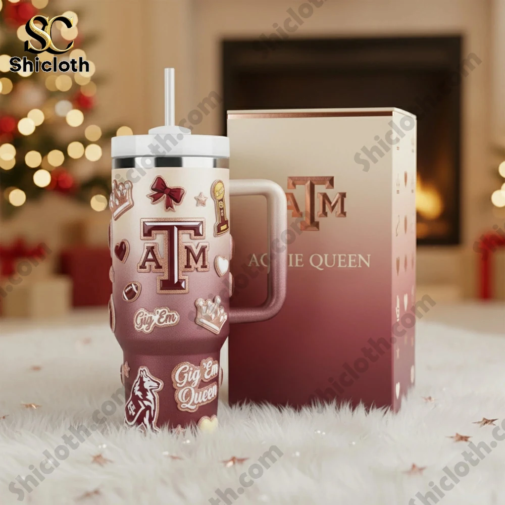 Alternative view of Texas A&M Gig 'Em Queen Tumbler With Handle