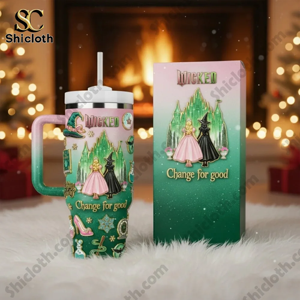 The Wizard of Oz Change for good Tumbler With Handle