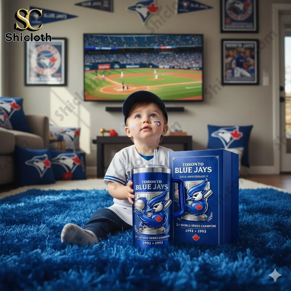 Toronto Blue Jays 50th Anniversary  2x World Series Champions 1992-1993 Tumbler Cup