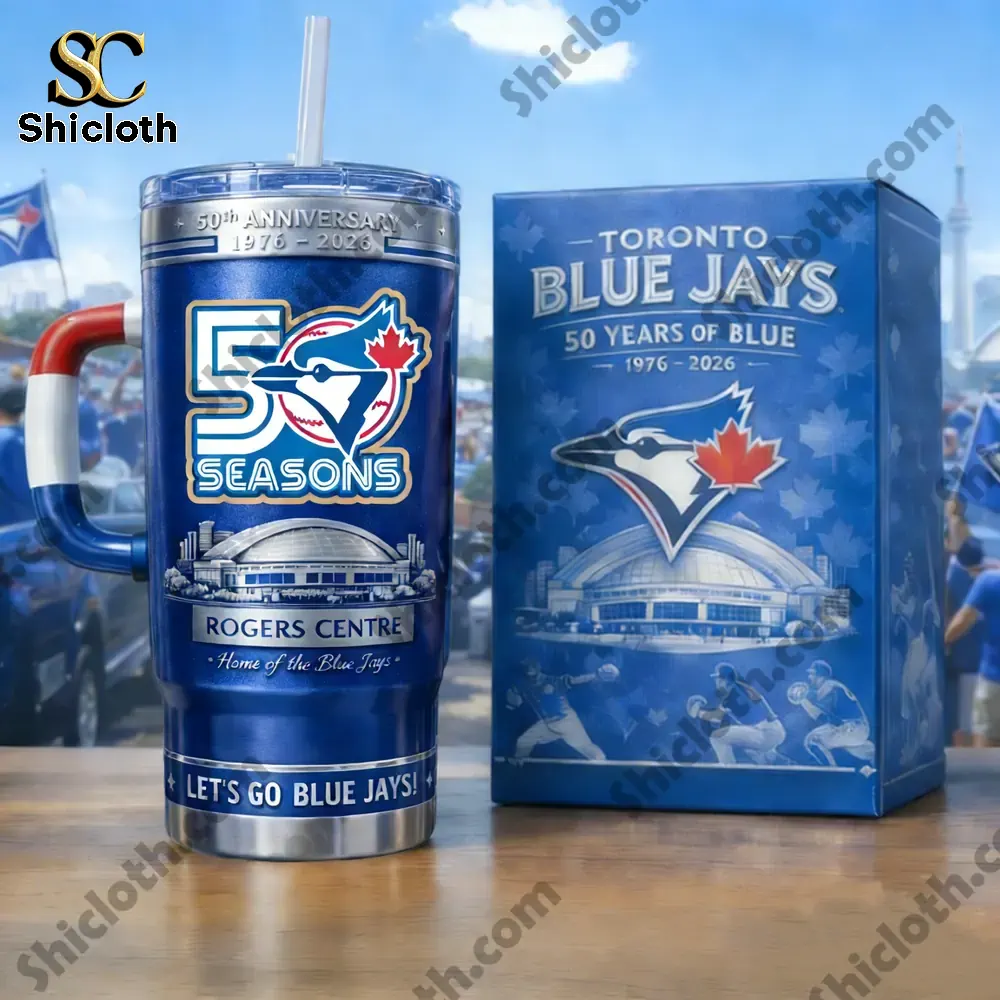 Toronto Blue Jays 50 Seasons tumbler with official gift box!