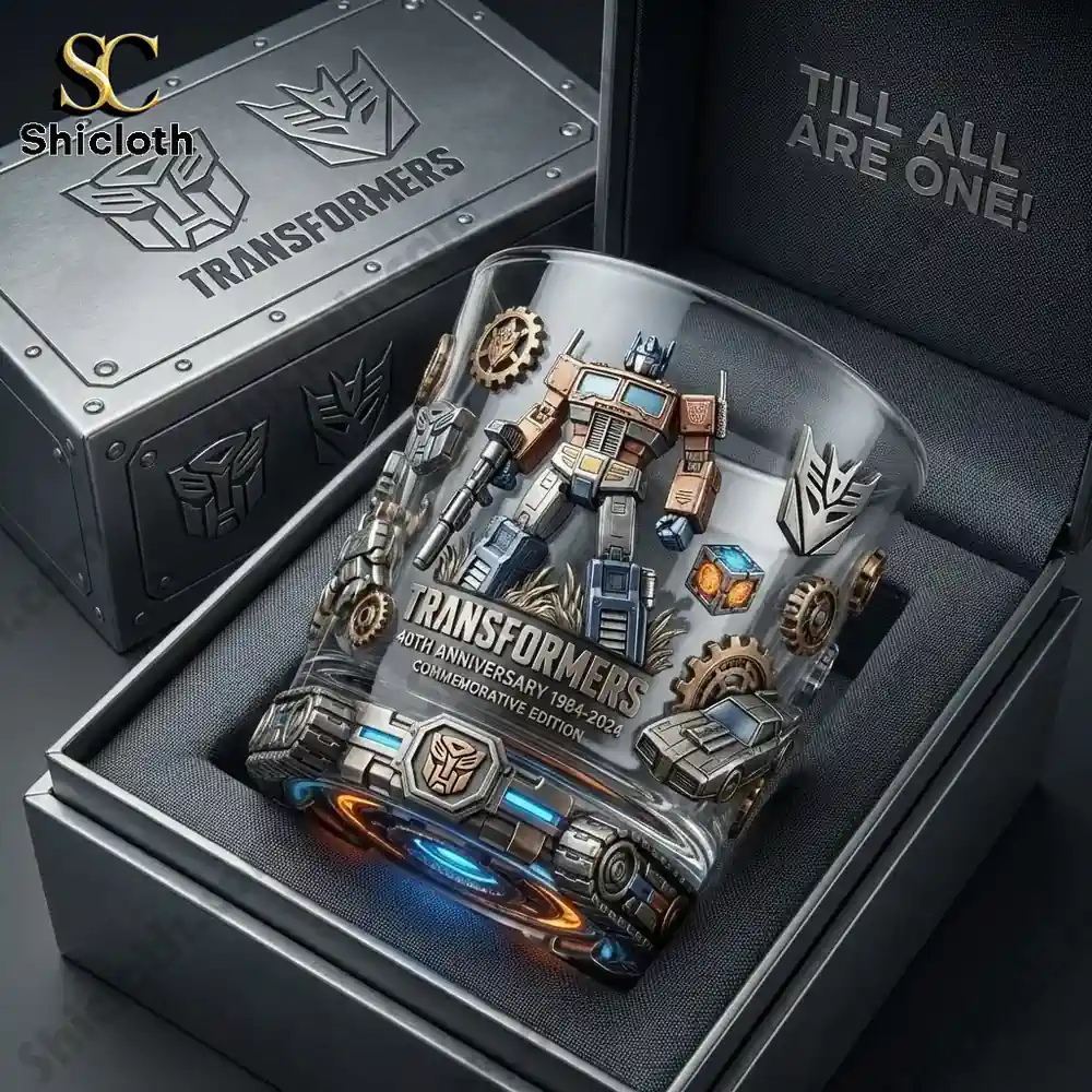 Transformers commemorative glass in premium collector box!