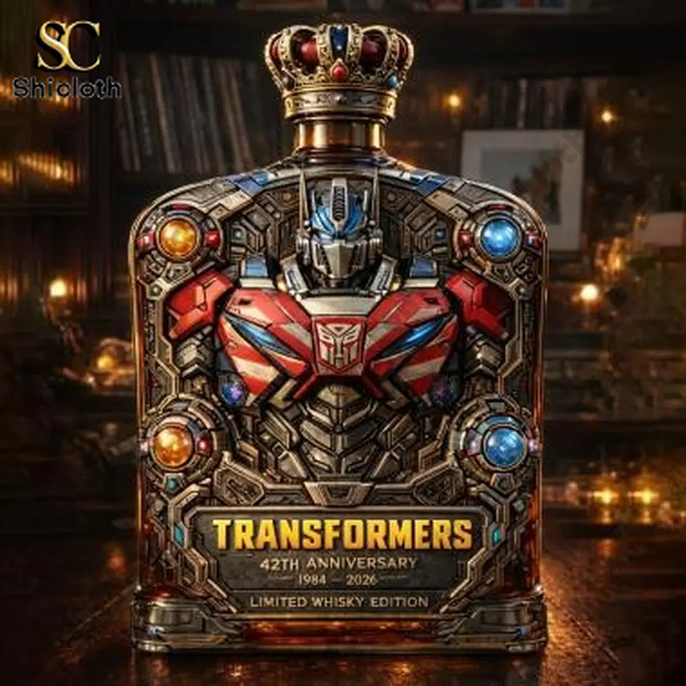Alternative view of Transformers 42th Anniversary 1984-2026 Whiskey Decanter