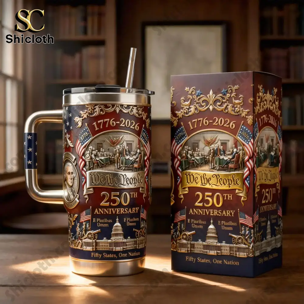 Alternative view of US 250th Anniversary Commemorative Travel Tumbler (1776-2026)