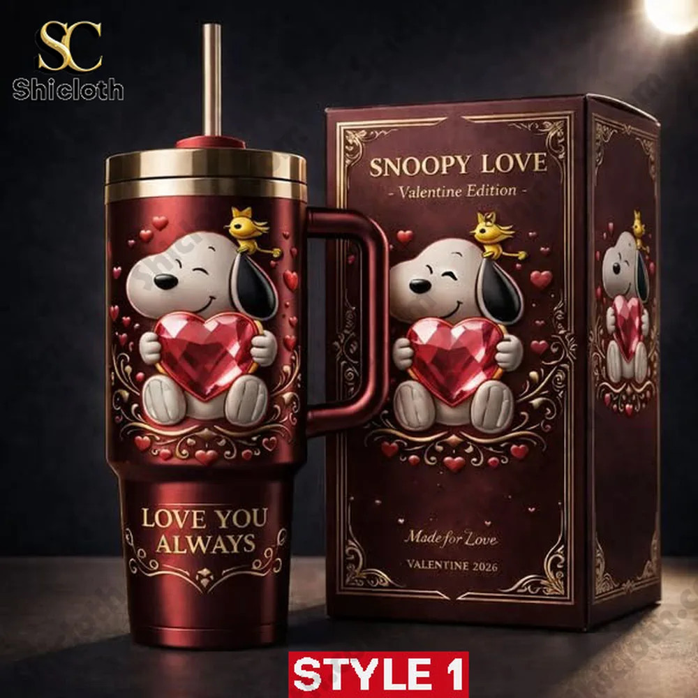 Alternative view of Valentine Snoopy Love Made for Love Valentine 2026 Stanley Tumbler