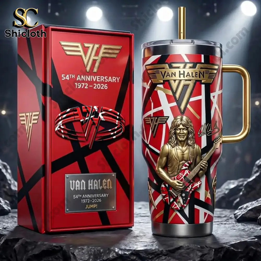 Alternative view of Van Halen 54th Anniversary 1972-2026 Tumbler