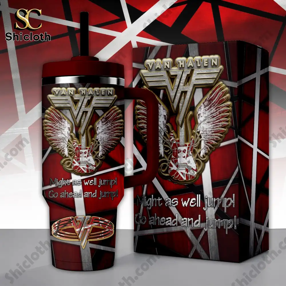Van Halen insulated tumbler with matching product box!