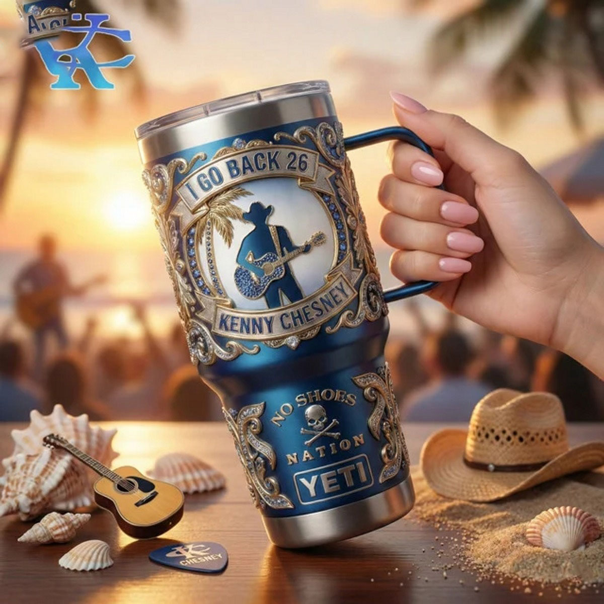 Alternative view of Kenny Chesney I Go Back 26 No Shoes Nation Tumbler