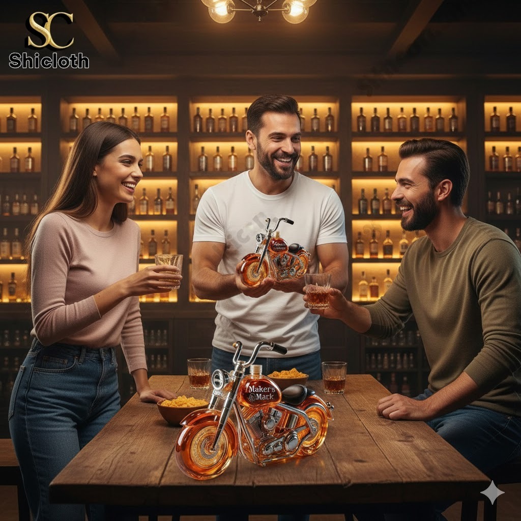 Warhammer 40,000 39th Anniversary For The Emperor Commemorative Glass 24 Motorcycle Crown Royal Bottle