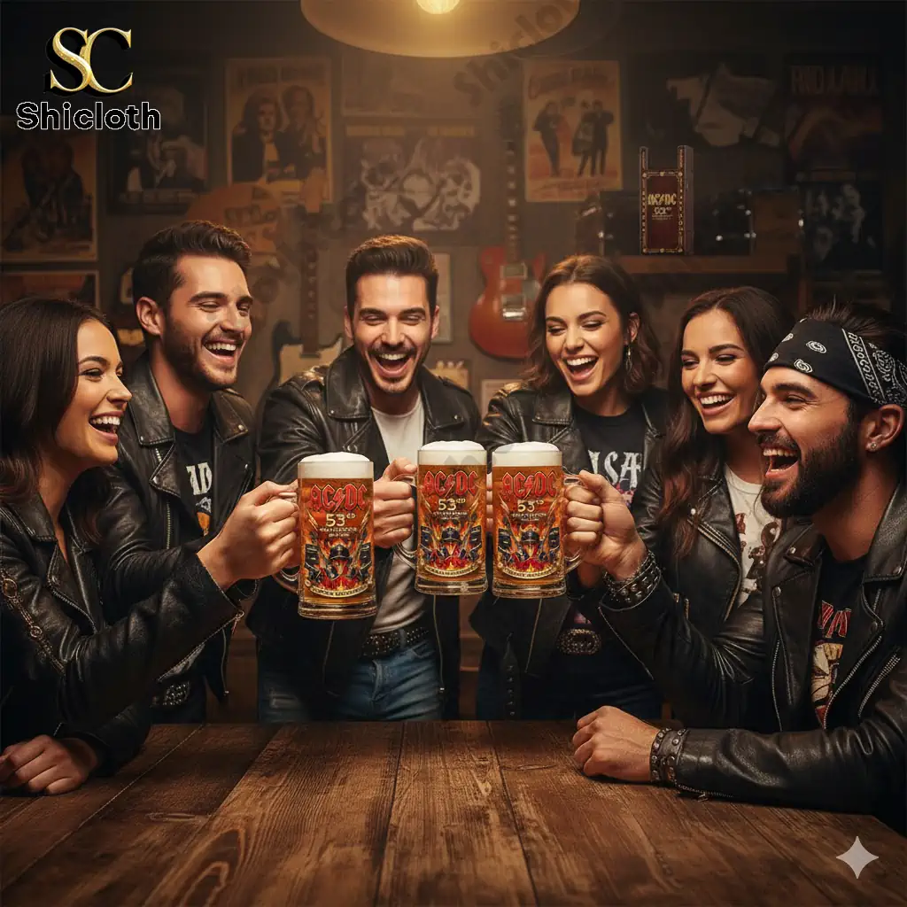 Acdc High Voltage Rock N Roll 53Rd Anniversary Beer Glass