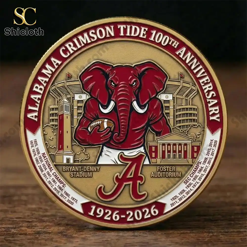 Alternative view of Alabama Crimson Tide 100Th Anniversary Commemorative Coin