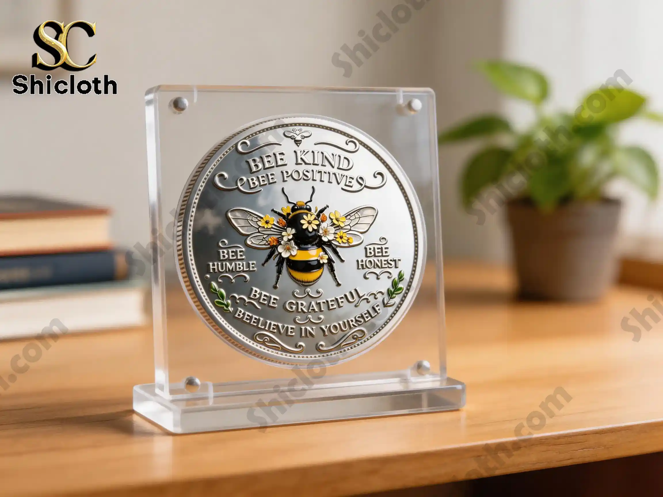 Alternative view of Bee Kind Positivity Commemorative Coin