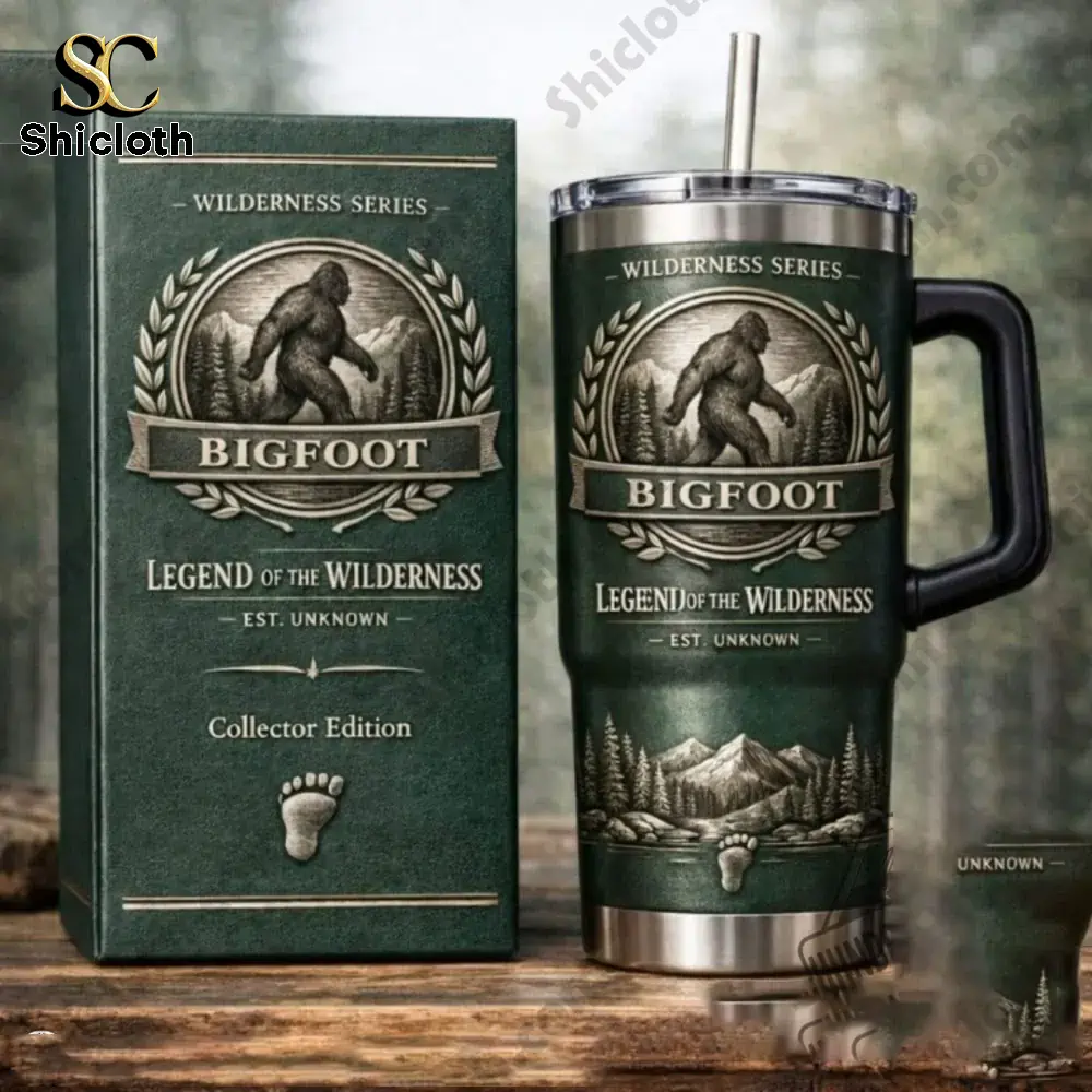 Bigfoot Legend of the Wilderness insulated tumbler with box!