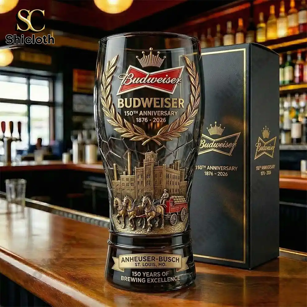 Alternative view of Budweiser 150Th Anniversary Limited Edition 1876 2026 Pilsner Beer Glass