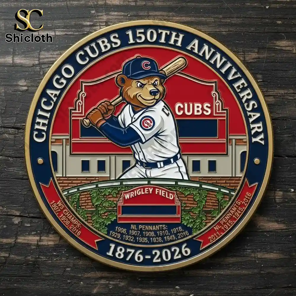 Alternative view of Chicago Cubs Mascot 150th Anniversary Commemorative Coin
