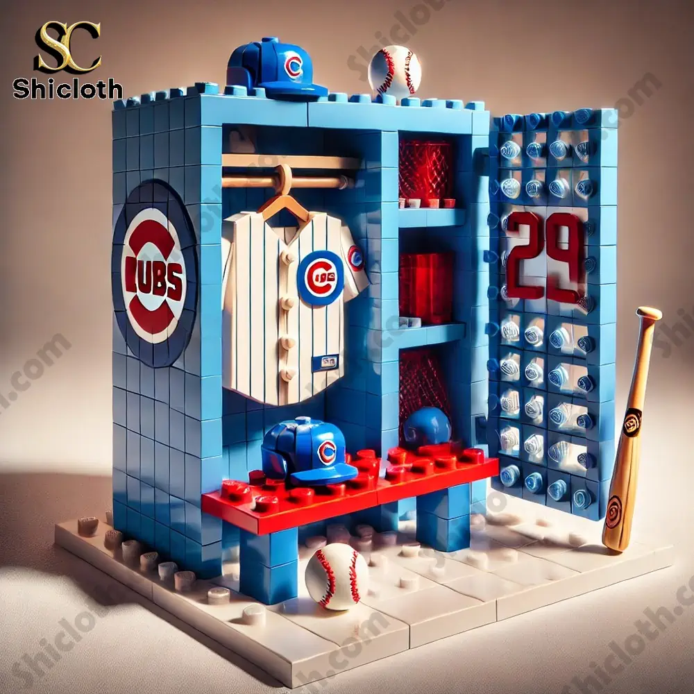 Chicago Cubs baseball locker display toy