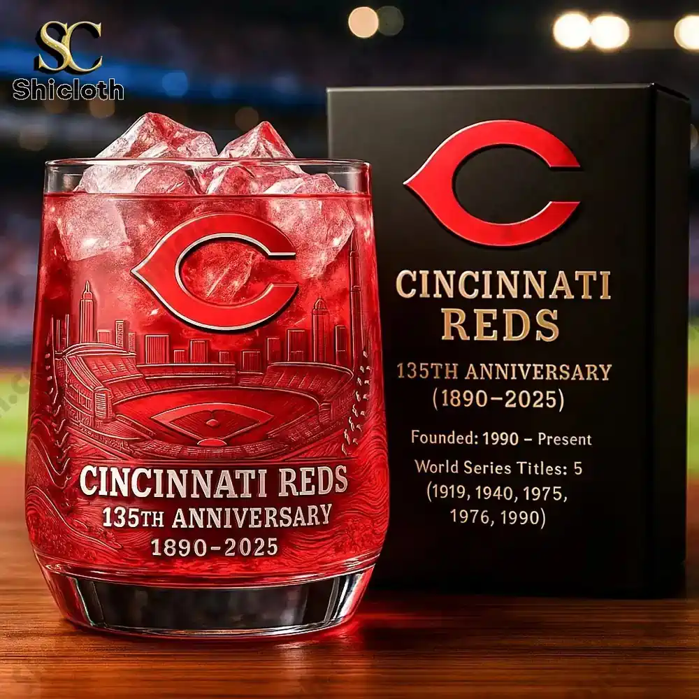 Cincinnati Red 145th Anniversary Whiskey Bottle And Glass Combo Set 4 Cincinnati Red 145th Anniversary Whiskey Bottle And Glass Combo Set - Image 4