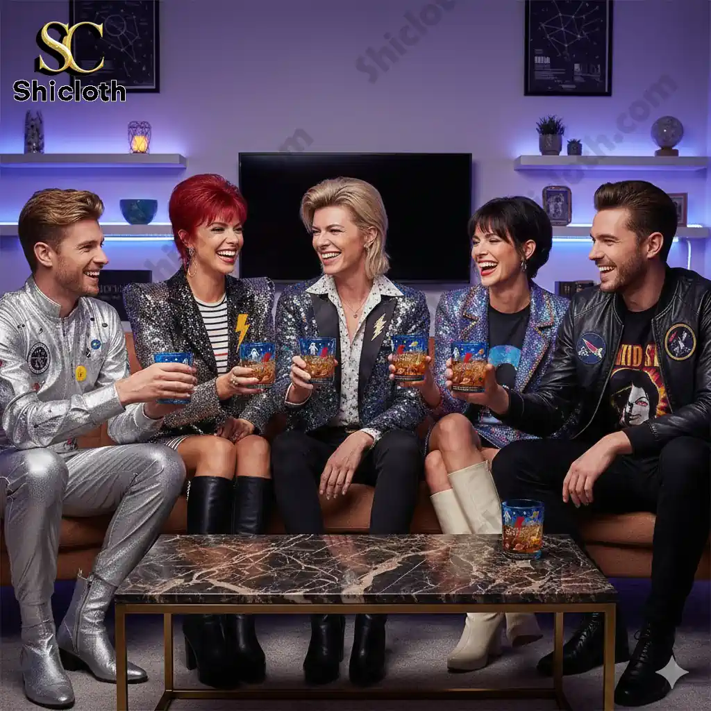 David Bowie 1972 Starman Commemorative Edition Glass