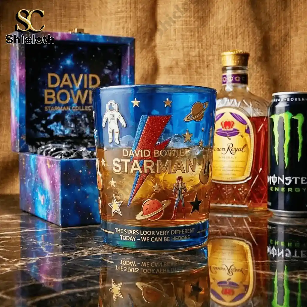 Alternative view of David Bowie 1972 Starman Commemorative Edition Glass