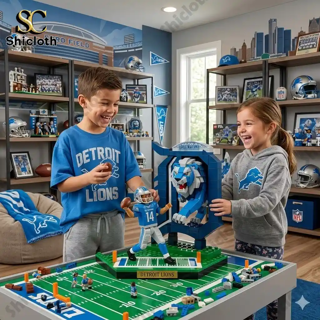 Detroit Lions Amon Ra St Brown Nfc North Champions Brick Block 2026
