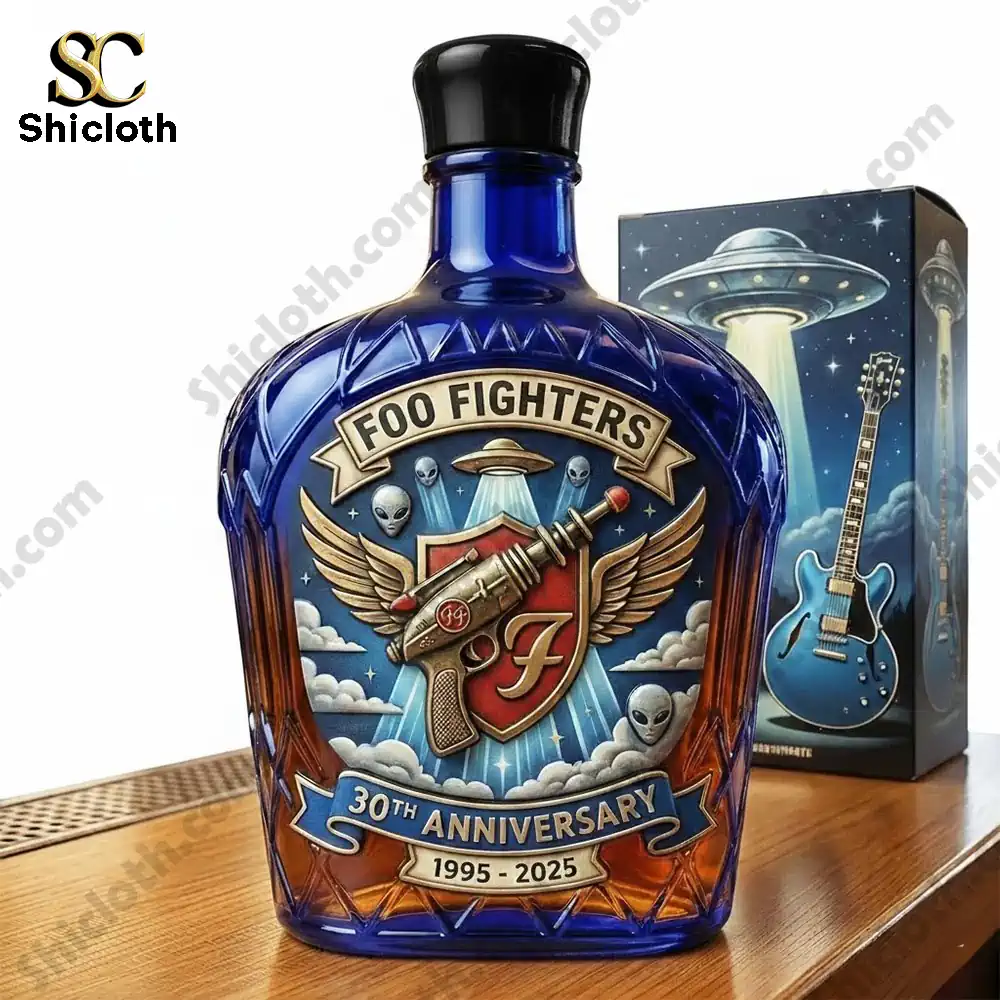 Foo Fighters anniversary whiskey decanter with decorative box!