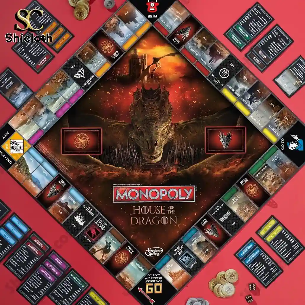 Alternative view of Game of Thrones House of the Dragon Collector's Edition Monopoly  2026