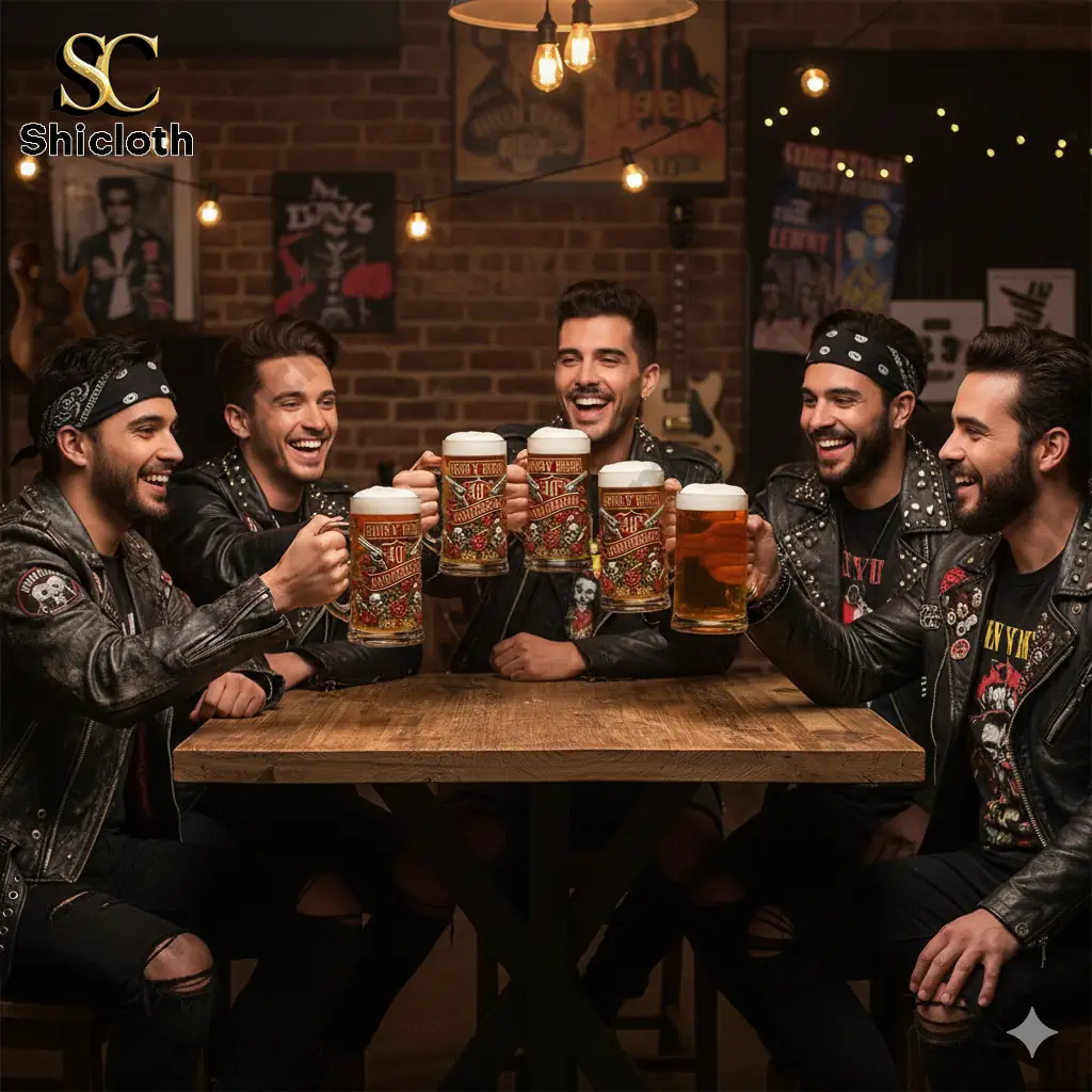 Guns N Roses 40Th Anniversary Appetite For Legend Sculpted Beer Glass