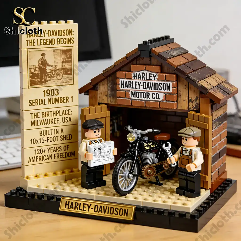 Alternative view of Harley-Davidson Motor 1903 The Legend Begins Building Block Brick Edition