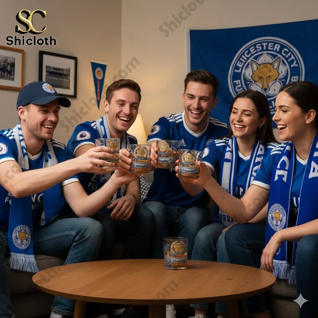 Leicester City 142Nd Anniversary Whiskey Glass