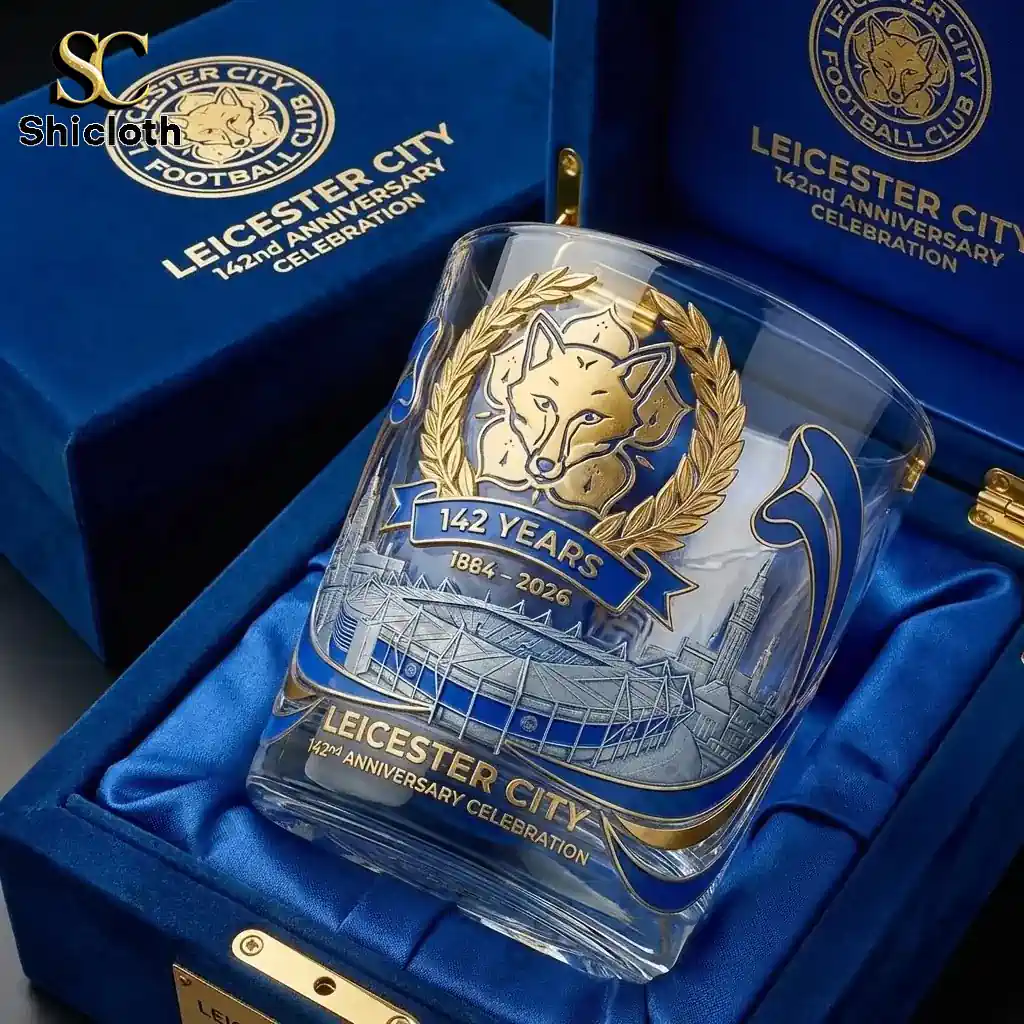 Alternative view of Leicester City 142Nd Anniversary Whiskey Glass