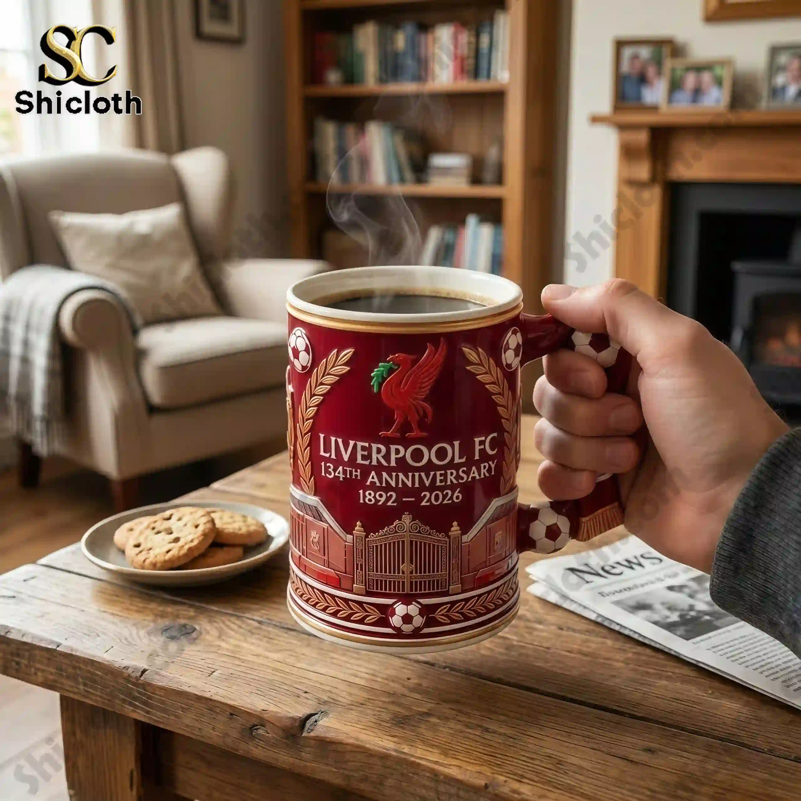 Alternative view of Liverpool FC 134th Anniversary Commemorative Mug