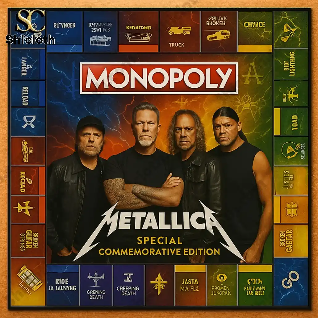 Metallica Special Commemorative Edition Monopoly Board Game 2026 4 Metallica Special Commemorative Edition Monopoly Board Game 2026 - Image 4