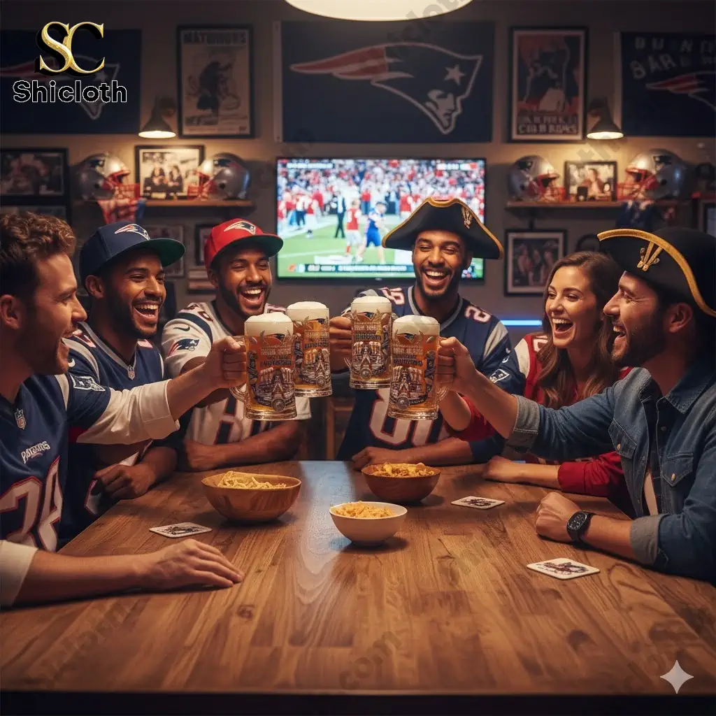 New England Patriots Dynasty Edition 2026 Six Time Champions Beer Glass