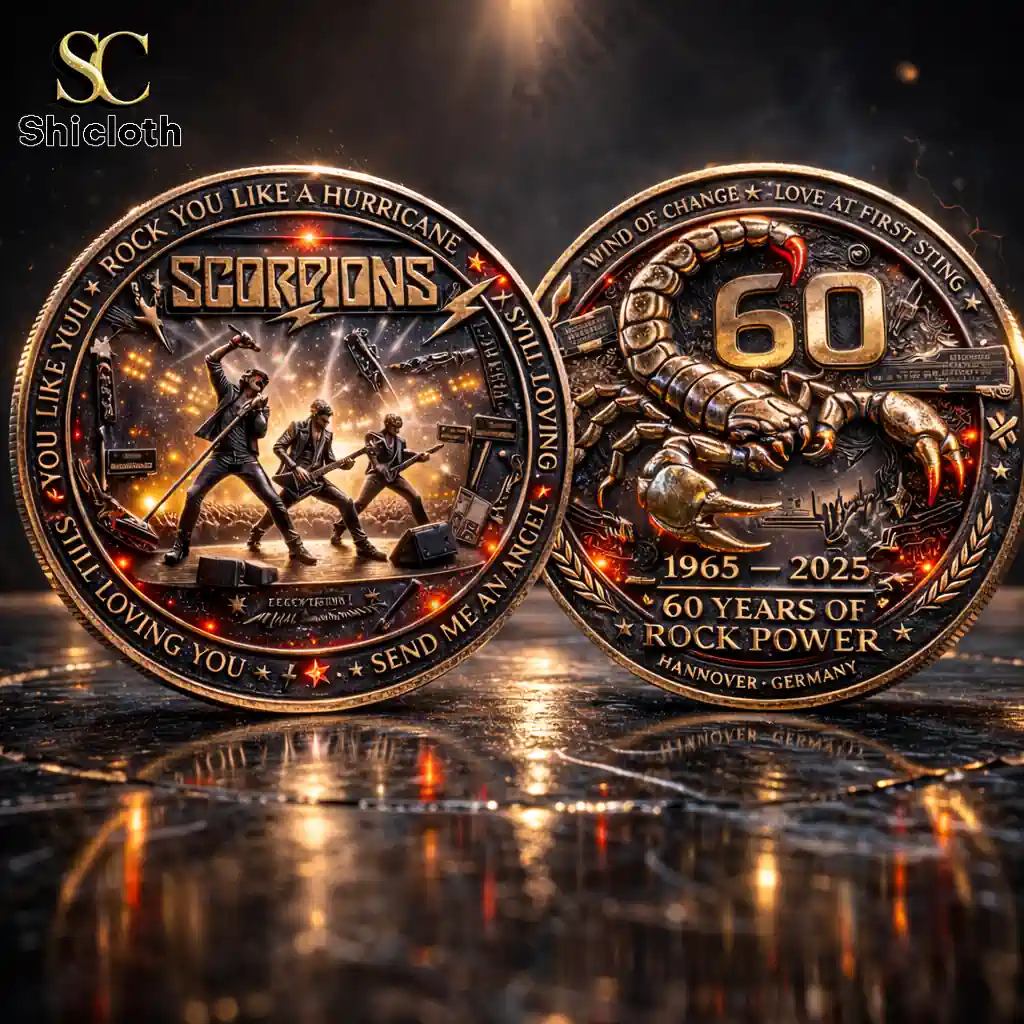 Alternative view of Scorpions 60th Anniversary Rock Power Commemorative Coin