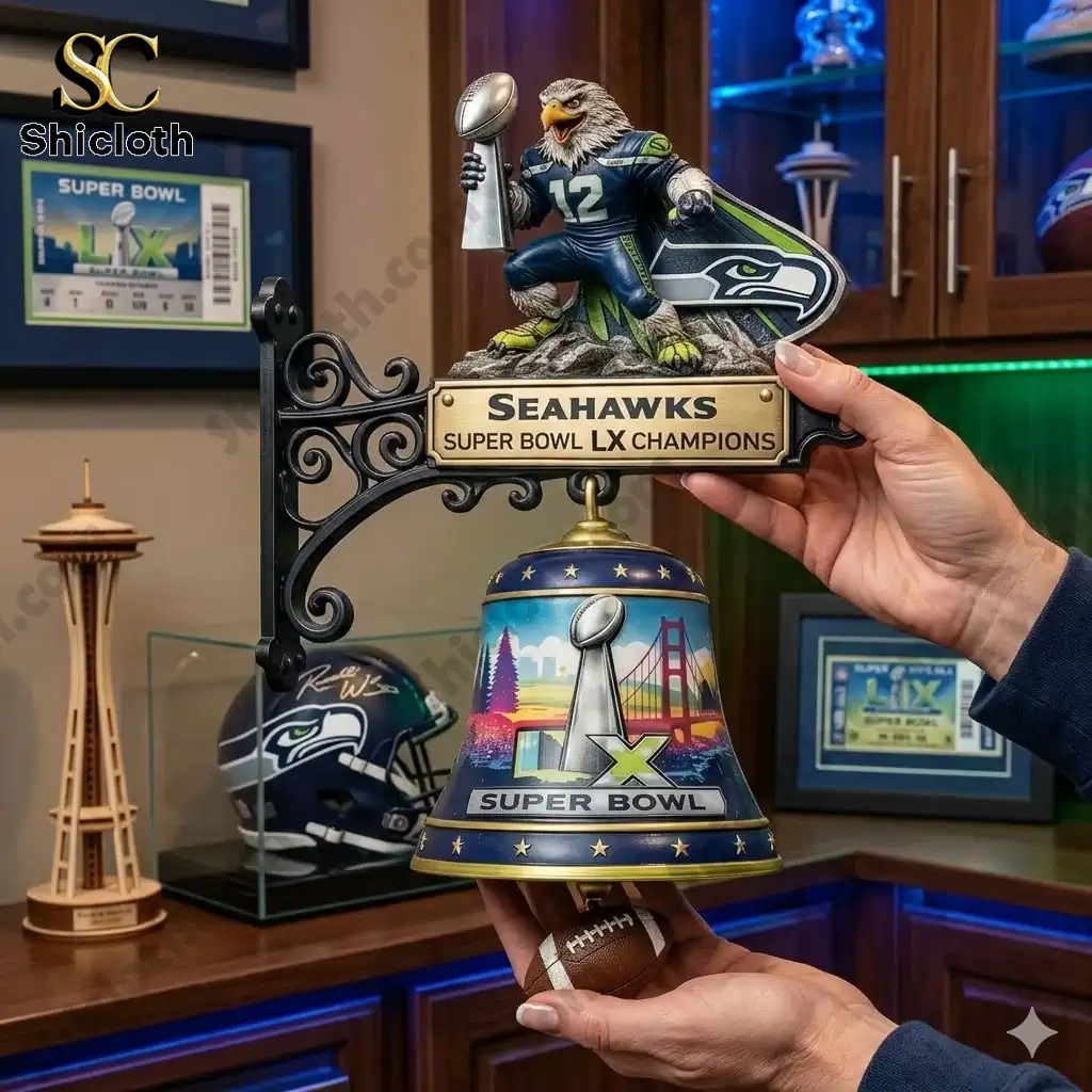 Seahawks Super Bowl LX Champions Commemorative Wall Bell