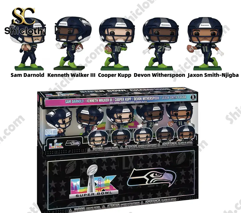 Seattle Seahawks Super Bowl champion figures with player names!