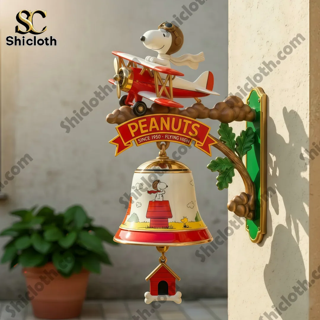 Snoopy Flying Ace Peanuts wall mounted doorbell from Shiclothg!