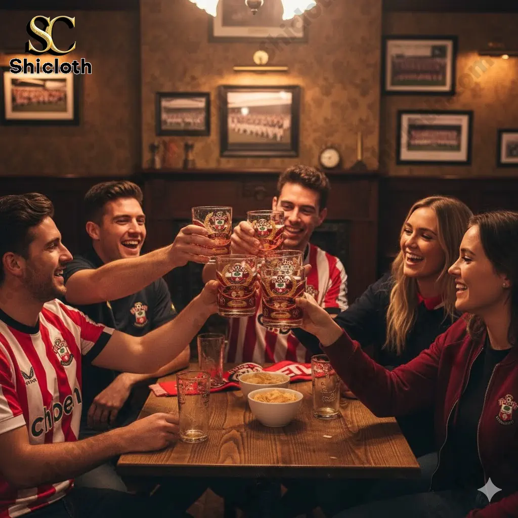 Southampton Fc 140Th Anniversary Commemorative Glass