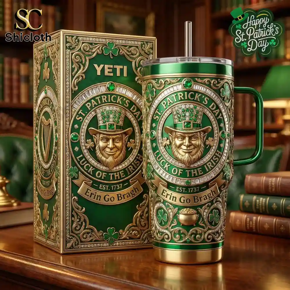 Alternative view of St Patrick's Day x YETI Tumbler