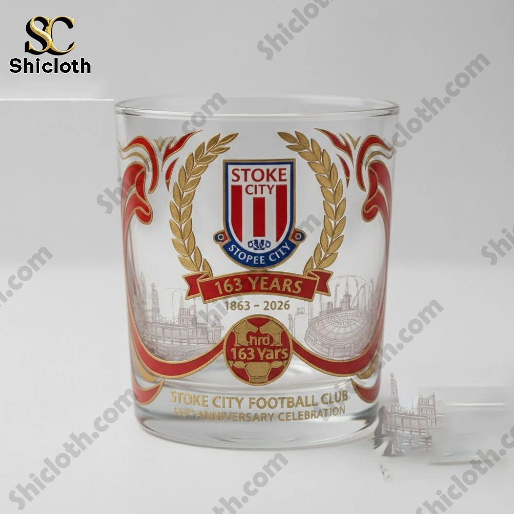 Alternative view of Stoke City Fc 163Rd Anniversary Whiskey Glass