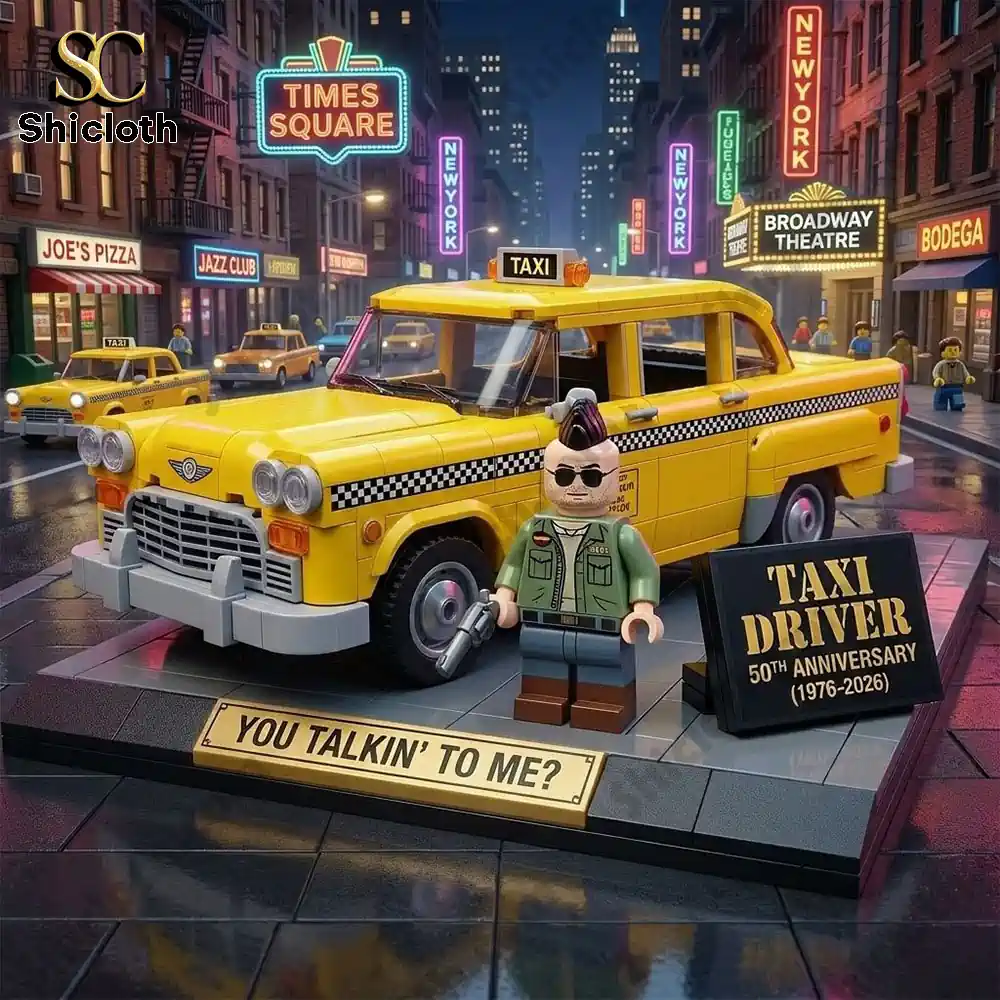 Alternative view of Taxi Driver 50Th Anniversary Brick Block Set 2026