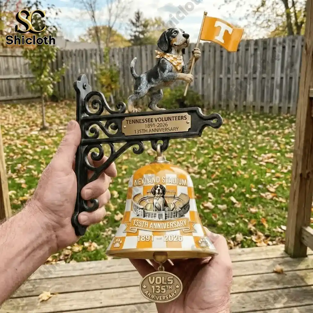 Alternative view of Tennessee Volunteers 135th Anniversary Commemorative Wall Bell