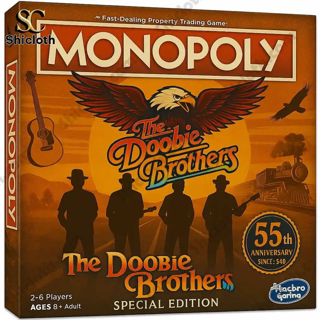Alternative view of The Doobie Brothers 55th Anniversary Edition Monopoly Game
